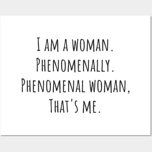 Phenomenal Woman Posters and Art